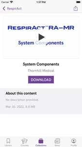 RespirAct® RA-MR Reference screenshot 2