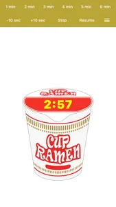 Instant cup ramen timer screenshot 0