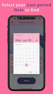 Ovulation + Period Tracker App screenshot 1