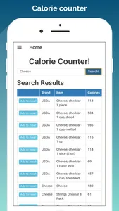 Calorie Counter* screenshot 1