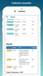 Calorie Counter* screenshot 2