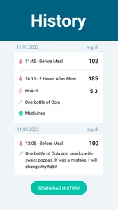 Glucose Monitor - Diabetes App screenshot 3