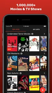 Movie Lists: Movies & TV Shows screenshot 0