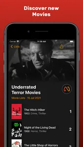 Movie Lists: Movies & TV Shows screenshot 1