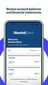 Newtek Mobile Banking screenshot 2