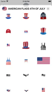 AMERICAN FLAGS JULY 4 Stickers screenshot 7