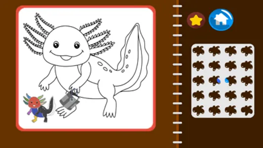 Cute Axolotl Coloring Game screenshot 1