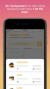 Backpackmeet screenshot 2