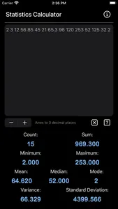 Statistics Calculator Plus screenshot 4