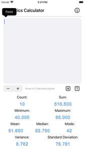 Statistics Calculator Plus screenshot 6