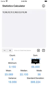 Statistics Calculator Plus screenshot 9
