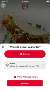 KFC KZ: Order food online screenshot 2