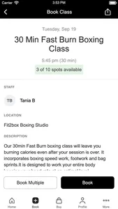 Fit2box Boxing Studio screenshot 2