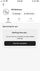OM Wellness app screenshot 2