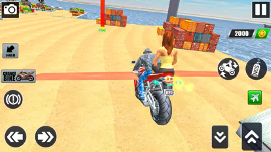 Flying Bike: Taxi Simulator screenshot 2