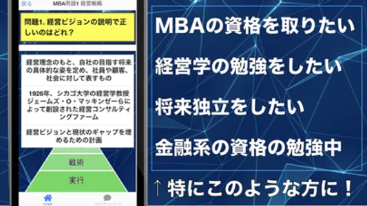 MBA 経営学修士 経営学入門基礎 用語学習 screenshot 1