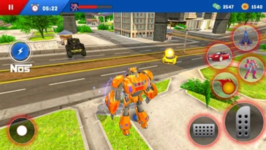 Robot Car Transform Games screenshot 0