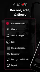 AudiOn: Record and Edit Audio screenshot 0