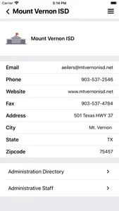 Mt Vernon ISD screenshot 4