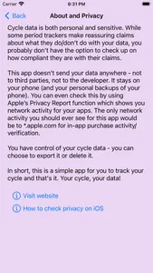 period Privacy period screenshot 1