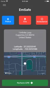 EmSafe - Emergency Travel App screenshot 1