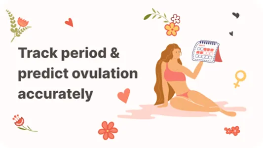 Period tracker, calendar app • screenshot 0