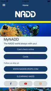 MyNADD dive card screenshot 0