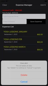 XpensList: Easy Expense List screenshot 4