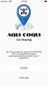 Aqui Coqui Car Sharing screenshot 0