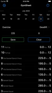 GymSheet - Workout Tracker screenshot 0