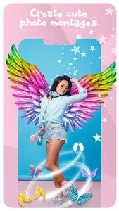 Angel Wings Cute Photo Editor screenshot 0