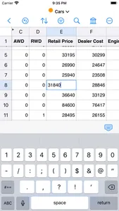 Easy CSV Editor Mobile screenshot 1