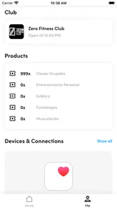Zero Fitness Club screenshot 1