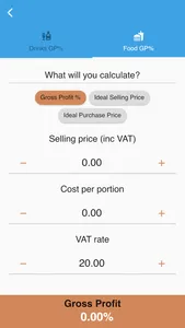 Hospitality Calculator screenshot 1