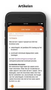 CAO Textiel screenshot 1