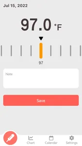 Body Temperature Notepad screenshot 0
