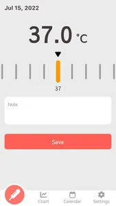 Body Temperature Notepad screenshot 1