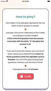 Alphaquiz screenshot 0