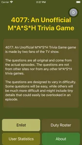 4077: M*A*S*H Trivia Game screenshot 1