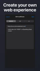 Modificator: Mods for Websites screenshot 2