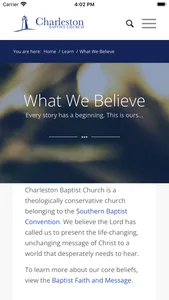 Charleston Baptist Church | SC screenshot 4