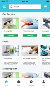 Cleaning Service App screenshot 1