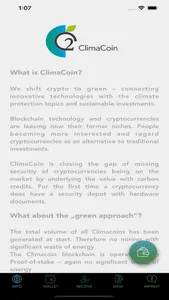 ClimaCoin Wallet screenshot 1