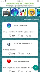 Wha Groups by Category screenshot 0