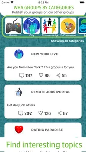 Wha Groups by Category screenshot 2