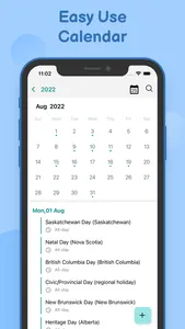 Calender 2022 screenshot 2