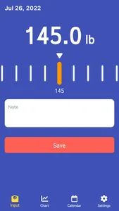 Body Weight Notepad screenshot 0