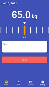 Body Weight Notepad screenshot 1