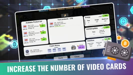 Bitcoin Factory Idle Miner BTC screenshot 3
