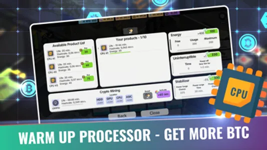 Bitcoin Factory Idle Miner BTC screenshot 4